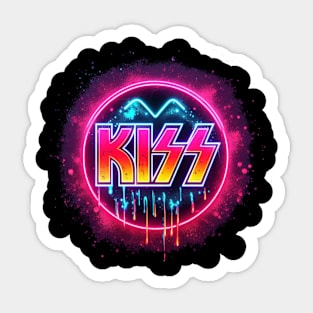 Kiss Band Sticker